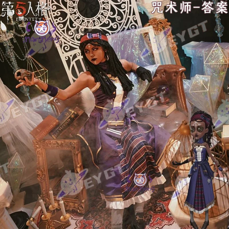 Patricia Dorval Enchantress Identity V Косплей Костюм Хэллоуин вечерние новое платье куртка перчатки очки реквизит комплект женская униформа
Patricia Dorval Enchantress Identity V Косплей Костюм Хэллоуин вечерние новое платье куртка перчатки очки реквизит комплект женская униформа