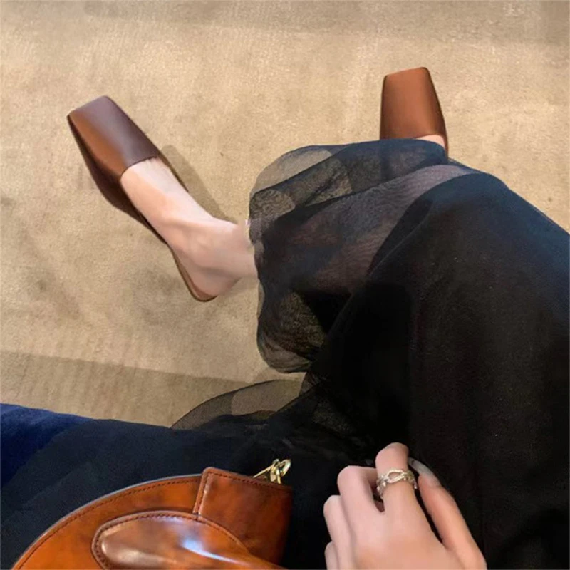 Eilyken Satin Square Toe Mules Slipper Women Concise Low Heels Daily Dress Shoes Spring Summer Zapatos De Mujer
Eilyken Satin Square Toe Mules Slipper Women Concise Low Heels Daily Dress Shoes Spring Summer Zapatos De Mujer