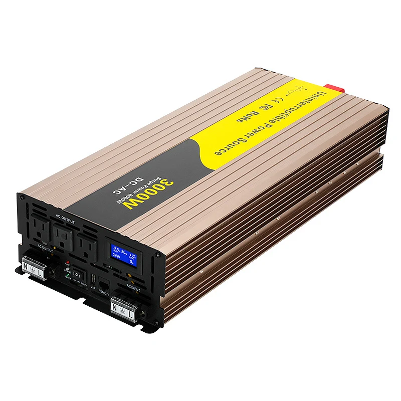 3000 Watt SUYEEGO UPS Inverter With Charger Puresine Wave Inverter 12v DC UPS Module Golden Supplier Ups
3000 Watt SUYEEGO UPS Inverter With Charger Puresine Wave Inverter 12v DC UPS Module Golden Supplier Ups