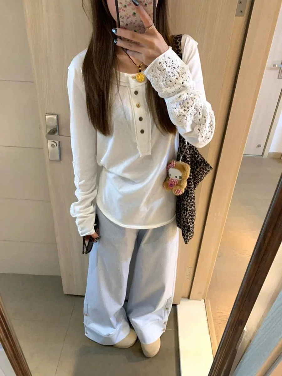 Корейская футболка с вышивкой Sle Long Sve, женская весенне-осенняя тонкая дизайнерская футболка высокого класса, дизайн Elely...
Корейская футболка с вышивкой Sle Long Sve, женская весенне-осенняя тонкая дизайнерская футболка высокого класса, дизайн Elely...