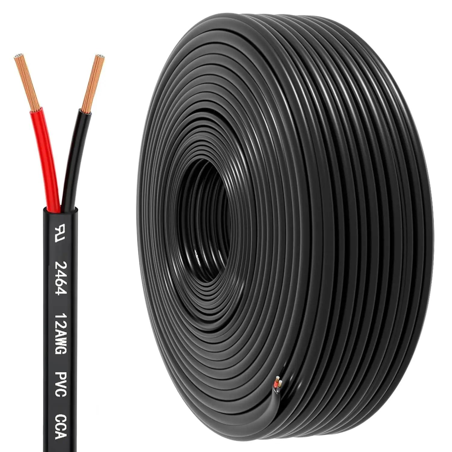 12 Gauge 2 Conductor Electrical Wire, 12 AWG PVC Cord for Automotive LED Strips Lighting Marine (30FT)
12 Gauge 2 Conductor Electrical Wire, 12 AWG PVC Cord for Automotive LED Strips Lighting Marine (30FT)