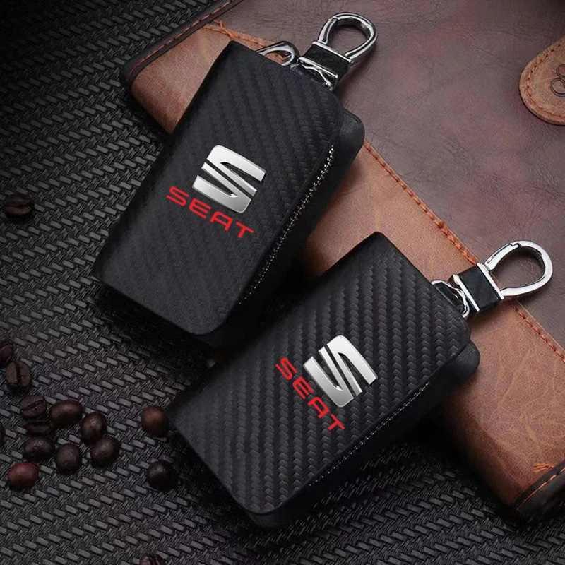 Carbon Filber Car Key Case Keys Full Cover Leather Protection Shell Bag for TOLEDO leon EXEO mk3 mk2 5f ateca altea seat FR
Carbon Filber Car Key Case Keys Full Cover Leather Protection Shell Bag for TOLEDO leon EXEO mk3 mk2 5f ateca altea seat FR