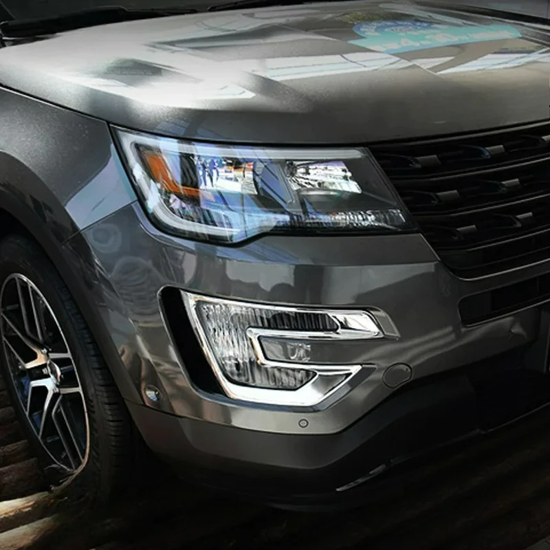 ABS Chrome Front Bumper Fog Lamp Light Decoration Protector Cover Trim Fit For Ford Explorer 2016 2017 Car Accessories
ABS Chrome Front Bumper Fog Lamp Light Decoration Protector Cover Trim Fit For Ford Explorer 2016 2017 Car Accessories