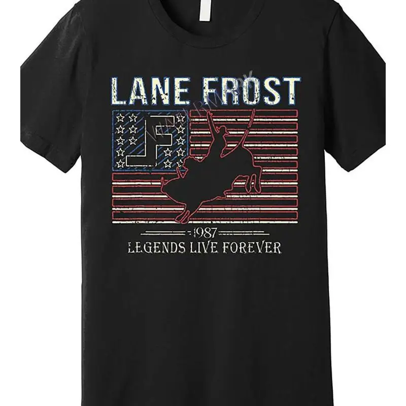 Men's Black Crew Neck T-Shirt Lane Frost 1987 Legends Live Forever Graphic T-Shirt Birthday T-Shirt Funny Gifts for Men WHX 180g
Men's Black Crew Neck T-Shirt Lane Frost 1987 Legends Live Forever Graphic T-Shirt Birthday T-Shirt Funny Gifts for Men WHX 180g