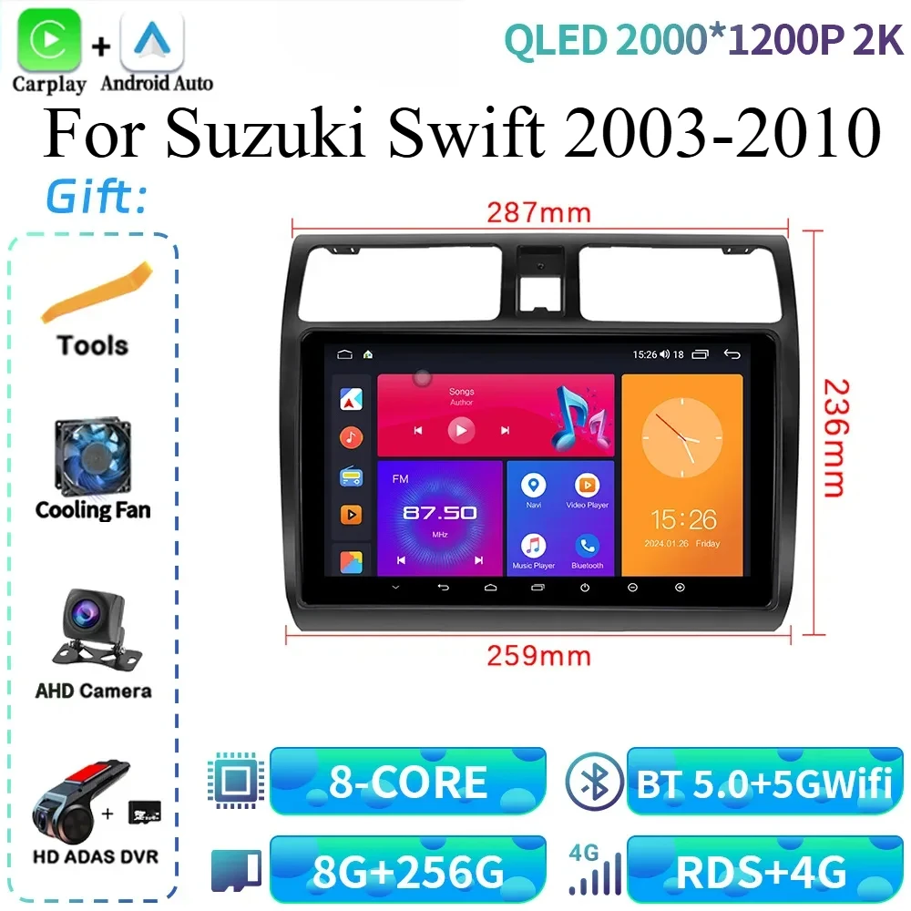 Car Radio For Suzuki Swift 2003-2010 Multimedia Player Navigation 4G GPS Android Bluetooth Wireless CarPlay Touch Screen Stereo
Car Radio For Suzuki Swift 2003-2010 Multimedia Player Navigation 4G GPS Android Bluetooth Wireless CarPlay Touch Screen Stereo
