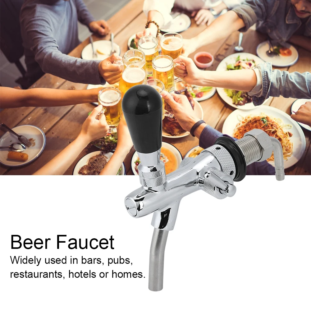 G5/8in Thread Chroming Brass Stainless Steel Adjustable Beer Faucet Tap Beer Keg Accessories
G5/8in Thread Chroming Brass Stainless Steel Adjustable Beer Faucet Tap Beer Keg Accessories