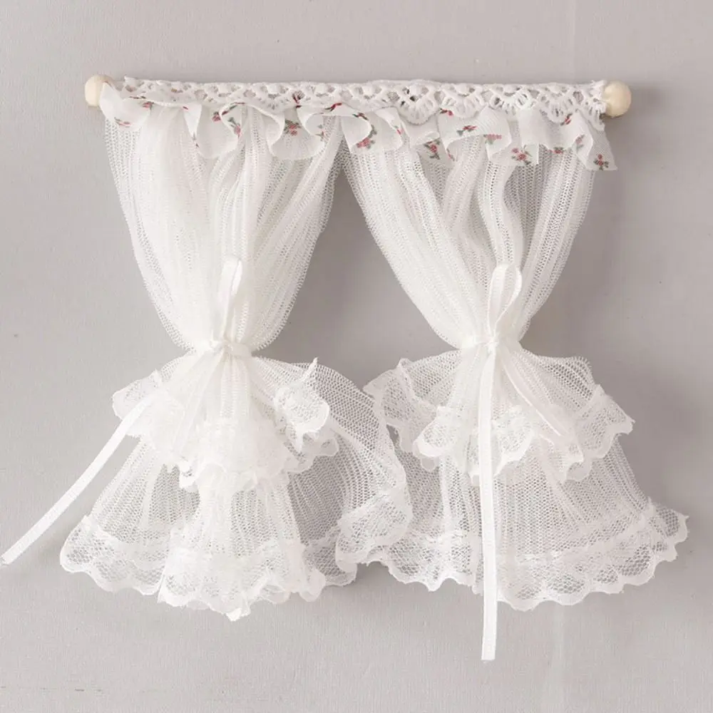 1:12 Scale Dollhouse Window Curtain White Fabric Micro Life Miniature Lace Curtain Scene Decor Bedroom Door Doll Curtain Model
1:12 Scale Dollhouse Window Curtain White Fabric Micro Life Miniature Lace Curtain Scene Decor Bedroom Door Doll Curtain Model