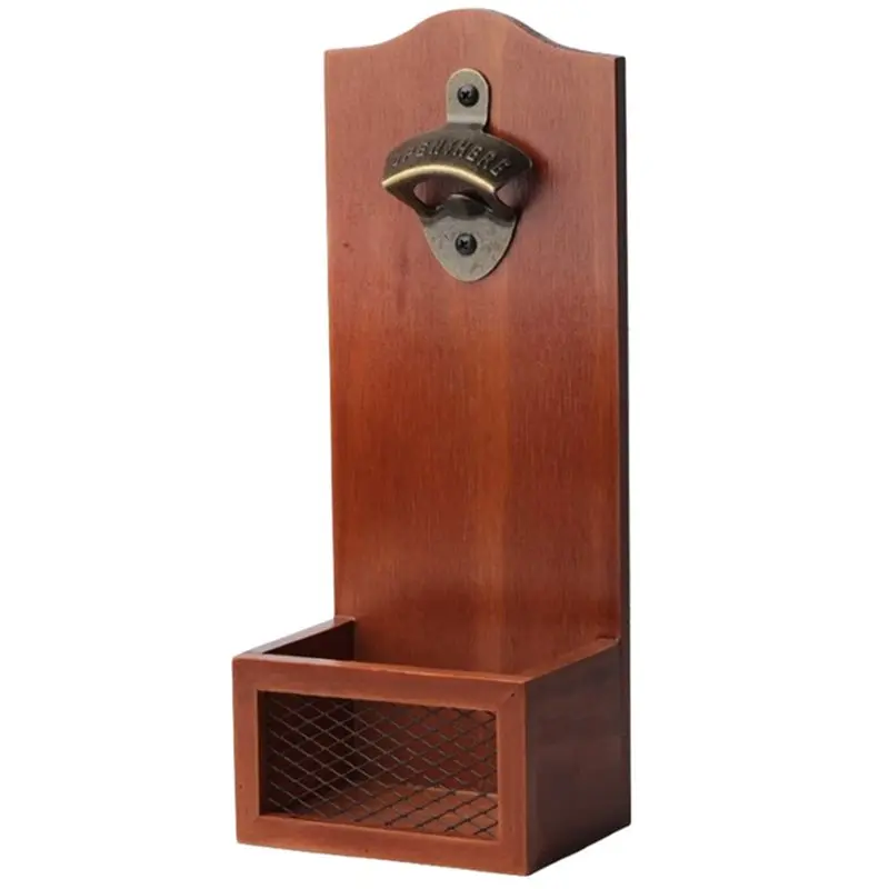 SHGO-Home Bar Decoration Tool Wall Mounted Bottle Opener Beer Opener With Cap Catcher For Kitchen Pub
SHGO-Home Bar Decoration Tool Wall Mounted Bottle Opener Beer Opener With Cap Catcher For Kitchen Pub