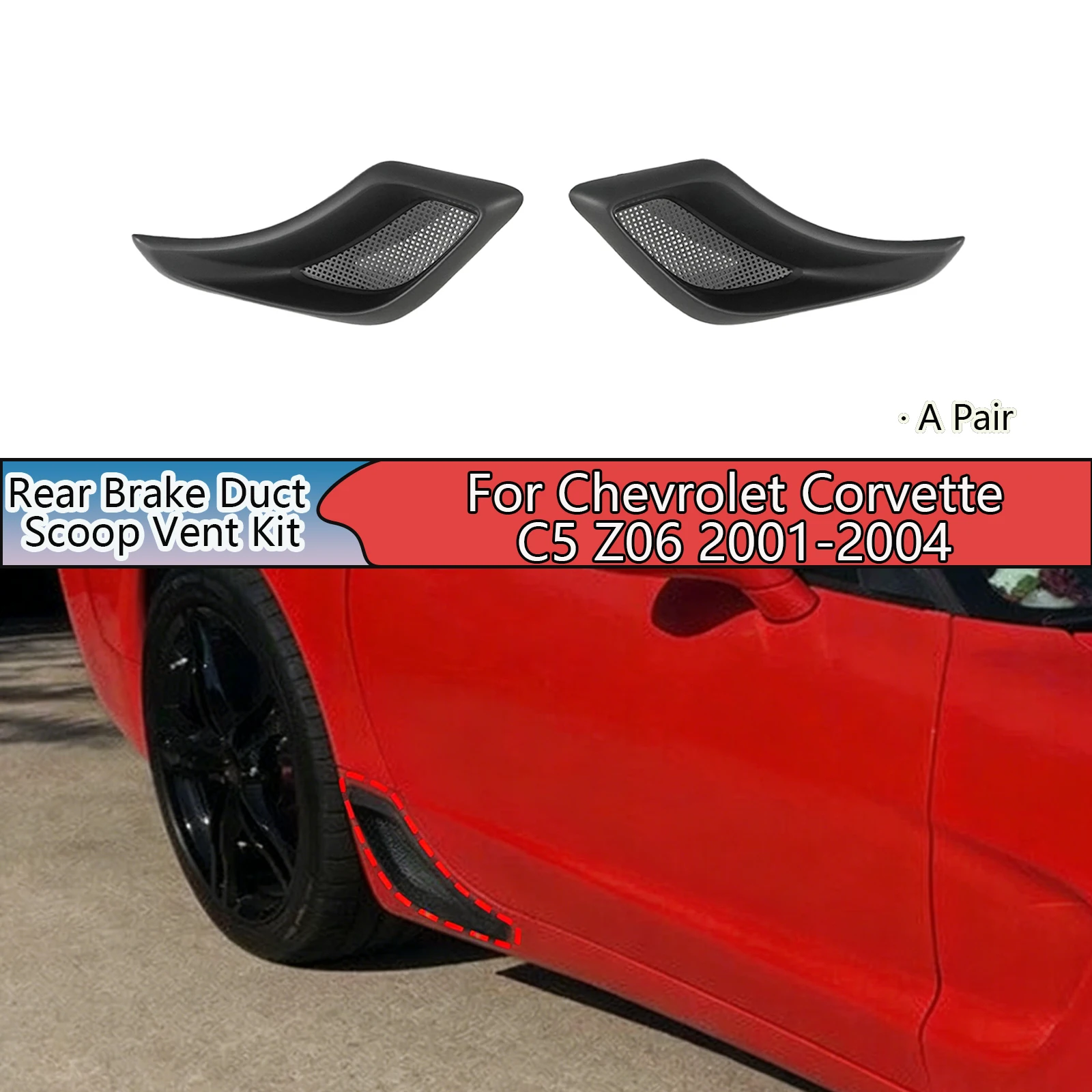 For Chevrolet Corvette C5 Z06 2001-2004 A Pair Of Rear Brake Duct Scoop Vent Kit Body Kit Car Accessories Carbon Fiber Painted
For Chevrolet Corvette C5 Z06 2001-2004 A Pair Of Rear Brake Duct Scoop Vent Kit Body Kit Car Accessories Carbon Fiber Painted