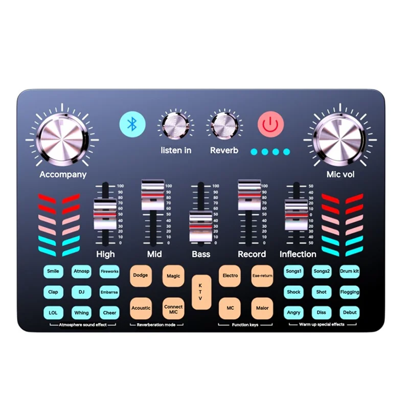 LBER V19 Live Sound Card Sound Effect Switch Forkaraoke Mic Live Broadcast Noise Reduction
LBER V19 Live Sound Card Sound Effect Switch Forkaraoke Mic Live Broadcast Noise Reduction