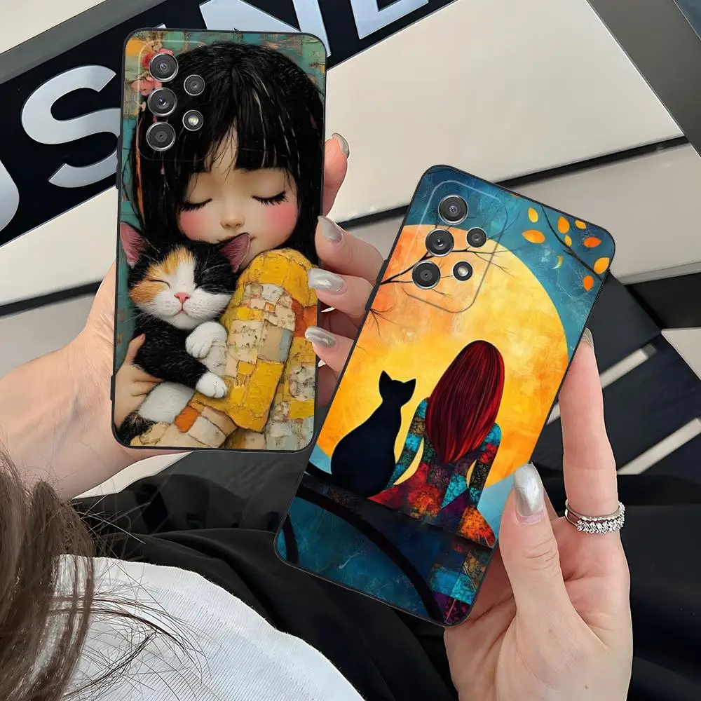 Чехол для телефона Girl Cat Kitten Art для Samsung Galaxy A73 72 71 70 56 55 54 53 52 36 35 34 23 16 15 5G Цветные защитные мобильные телефоны
Чехол для телефона Girl Cat Kitten Art для Samsung Galaxy A73 72 71 70 56 55 54 53 52 36 35 34 23 16 15 5G Цветные защитные мобильные телефоны