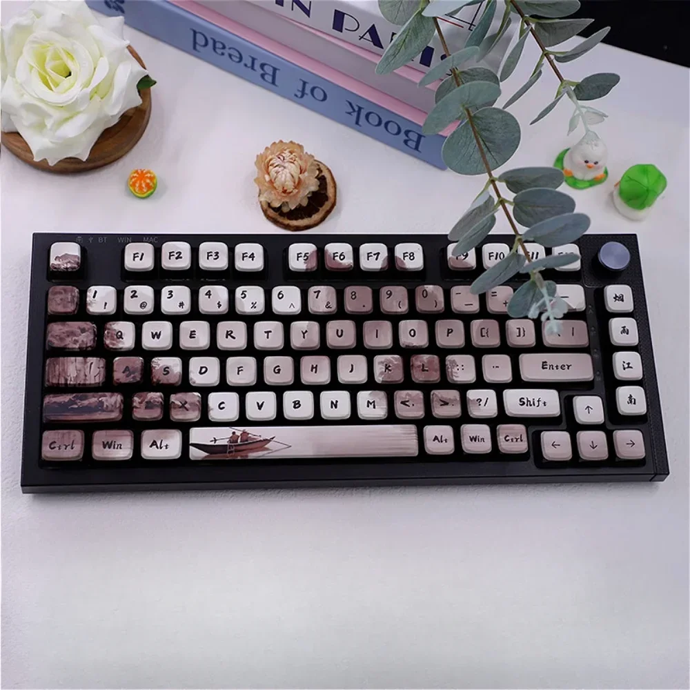 Misty Rain Jiangnan Pudding Key Cap Set 122 Key Four Way Transparent ASA PBT Suitable for Mechanical Keyboard Key Caps
Misty Rain Jiangnan Pudding Key Cap Set 122 Key Four Way Transparent ASA PBT Suitable for Mechanical Keyboard Key Caps