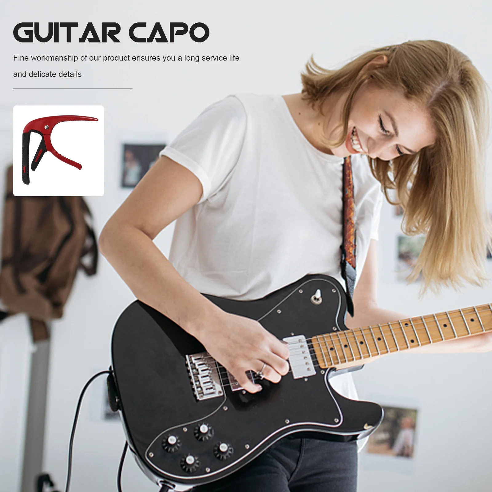 1 set Guitar Capo Professional Acoustic Electric Metal Clip Portable Tuning Accessory For Beginners Instrument Capo Clamp Guitar
1 set Guitar Capo Professional Acoustic Electric Metal Clip Portable Tuning Accessory For Beginners Instrument Capo Clamp Guitar