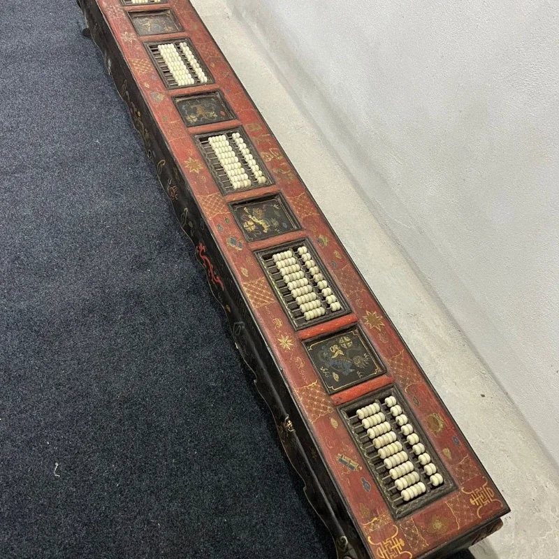 Painted Lion Rolling Hydrangea Account Long Bar Abacus Table, Length 213 Width 34 Height 28
Painted Lion Rolling Hydrangea Account Long Bar Abacus Table, Length 213 Width 34 Height 28