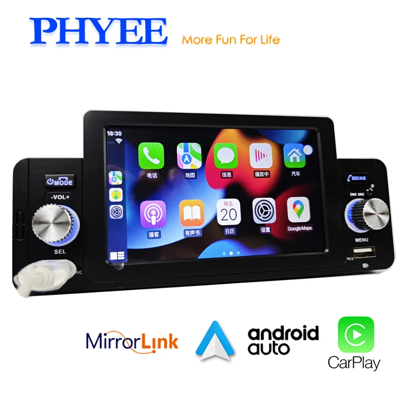 Радио CarPlay 1 Din 5 дюймов, автомобильная стереосистема, Bluetooth, MP5-плеер, Android-автомат, громкая связь, A2DP USB FM, головное устройство аудиосистемы F160C
Радио CarPlay 1 Din 5 дюймов, автомобильная стереосистема, Bluetooth, MP5-плеер, Android-автомат, громкая связь, A2DP USB FM, головное устройство аудиосистемы F160C