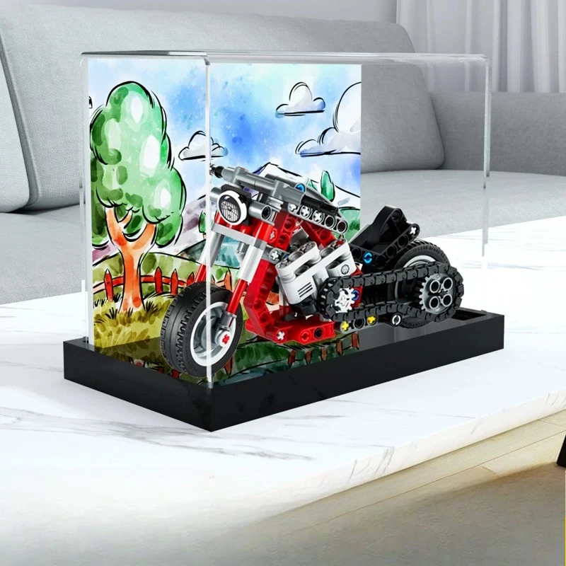 Acrylic Display Case for LEGO 42132 Motorcycle Technic Building Blocks Model
Acrylic Display Case for LEGO 42132 Motorcycle Technic Building Blocks Model