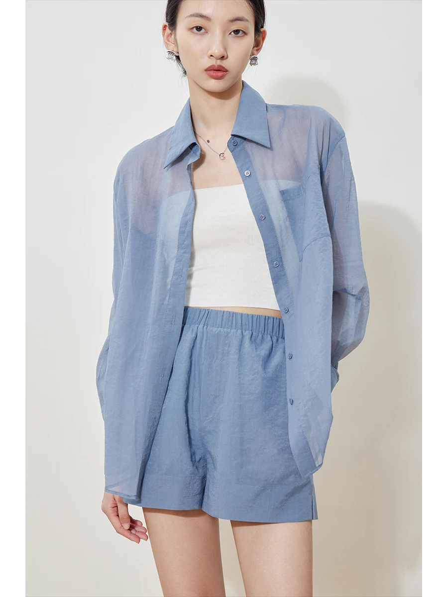 Sun Protection Long Sleeve Shirt Jacket Top Shorts Summer Multi-Piece Set Women's Business Casual Cotton Blend Clothing
Sun Protection Long Sleeve Shirt Jacket Top Shorts Summer Multi-Piece Set Women's Business Casual Cotton Blend Clothing