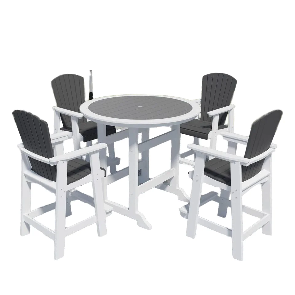 Outdoor Dining Table and Chair Set Garden Furniture Bar HDPE Material
Outdoor Dining Table and Chair Set Garden Furniture Bar HDPE Material