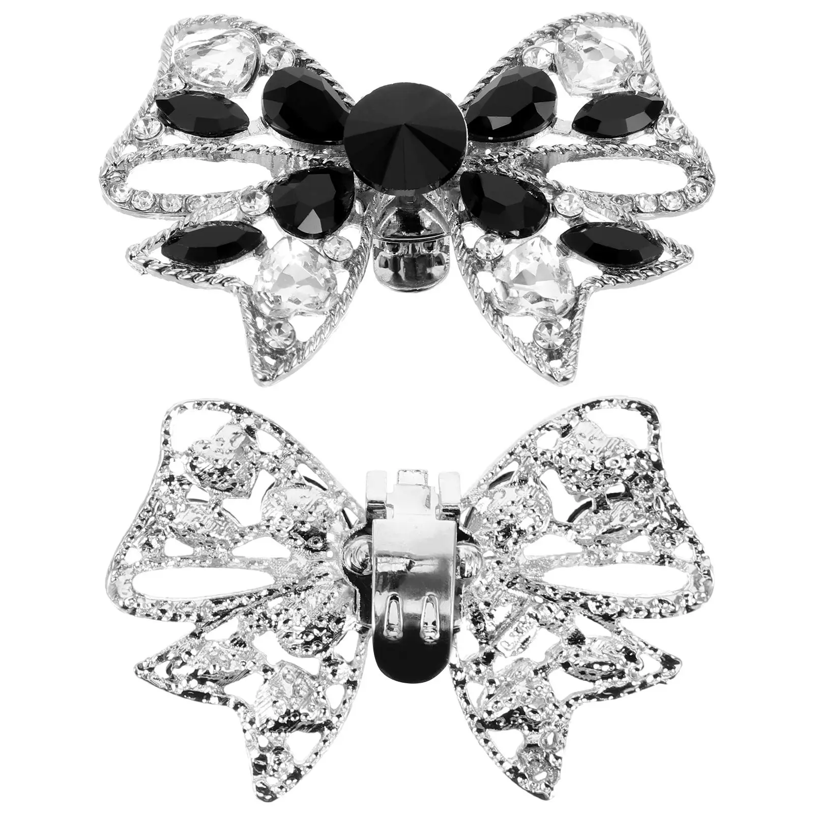 1 Pair Black Bridal Bow Shoe Clips for Heels High Embellishments Wedding Dress Shoes Applique Metal Water Diamond Accessories
1 Pair Black Bridal Bow Shoe Clips for Heels High Embellishments Wedding Dress Shoes Applique Metal Water Diamond Accessories