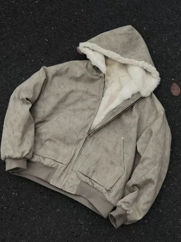 American Sle Hooded PU Leather Cotton Jaet Men's Loose Couple Winter Thiened Warm Cotton Clothes Trendy Cotton Coat
American Sle Hooded PU Leather Cotton Jaet Men's Loose Couple Winter Thiened Warm Cotton Clothes Trendy Cotton Coat