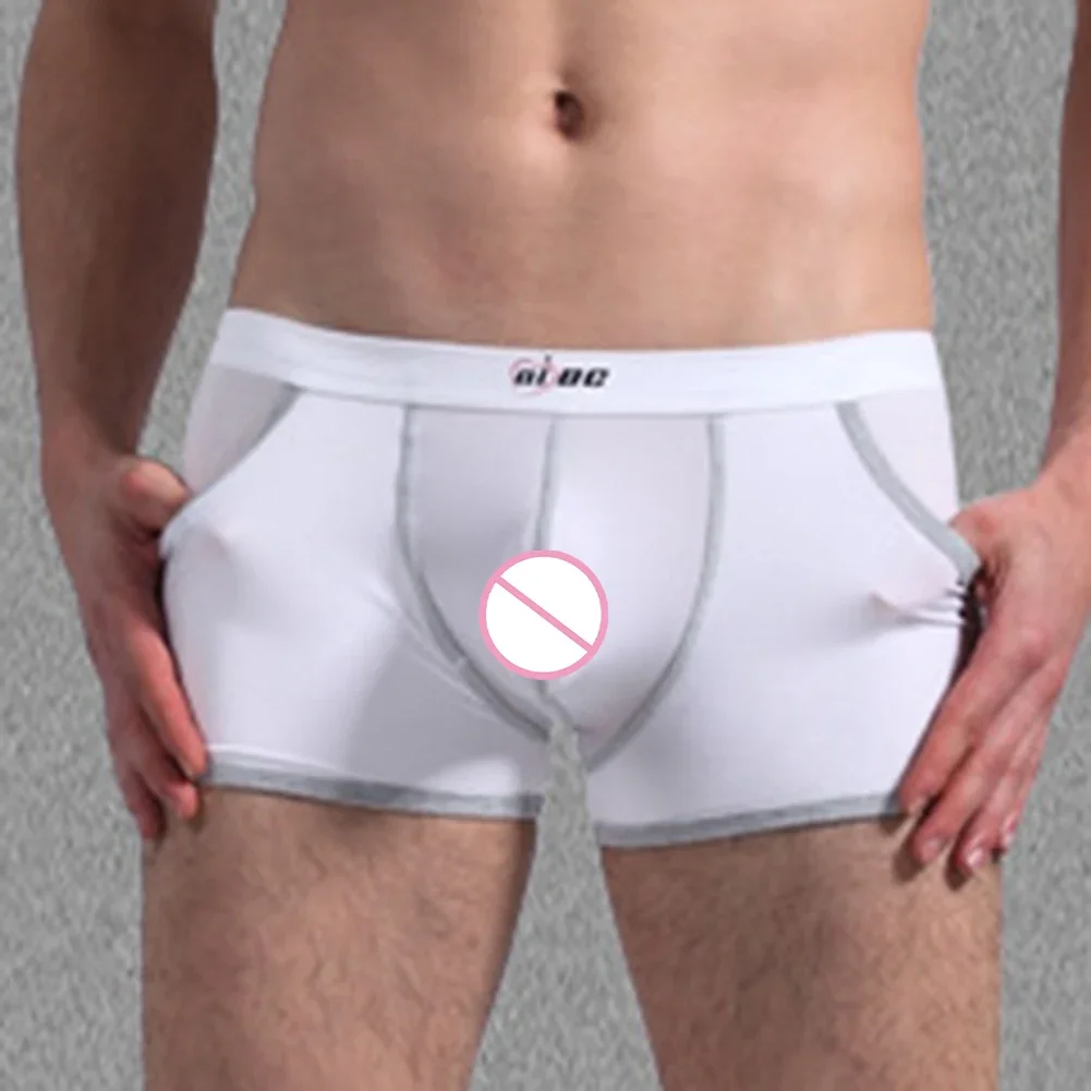 Sexy Mens Boxer Briefs Ice Silk Sissy U Convex Pouch Underwear Low Waist Lingerie Breathable Line Comfortable Simple Underpants
Sexy Mens Boxer Briefs Ice Silk Sissy U Convex Pouch Underwear Low Waist Lingerie Breathable Line Comfortable Simple Underpants