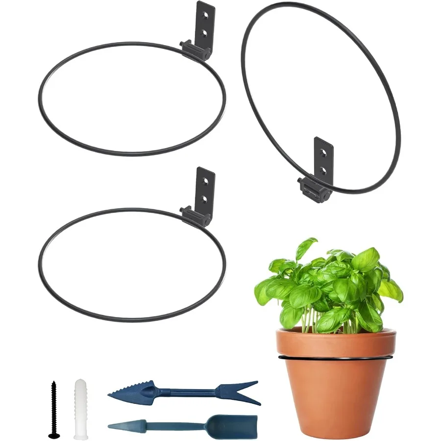 Flower Pot Holder Ring for Wall Mount Foldable Heavy Duty Round Metal Planter Hooks Hangers Fence Pot Plant Holders Hanging Bra
Flower Pot Holder Ring for Wall Mount Foldable Heavy Duty Round Metal Planter Hooks Hangers Fence Pot Plant Holders Hanging Bra