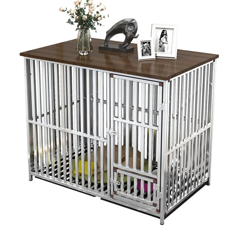Stainless Steel Dog Cage Small and Medium Dogs with Toilet Separation Indoor Household Teddy Shiba Dog Pet Cage Villa
Stainless Steel Dog Cage Small and Medium Dogs with Toilet Separation Indoor Household Teddy Shiba Dog Pet Cage Villa