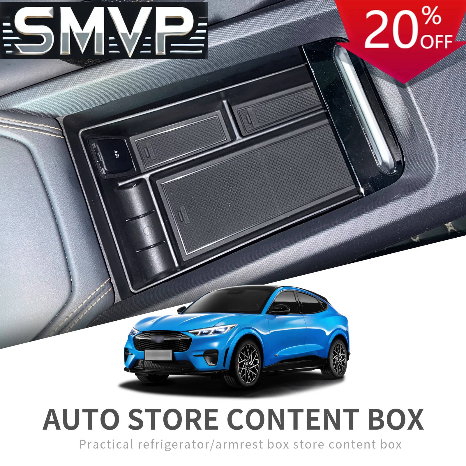 Fit For Ford Mustang Mach-E 2021-2023 Center Console Armrest Storage Box Organizer Holder Accessories BLACK
Fit For Ford Mustang Mach-E 2021-2023 Center Console Armrest Storage Box Organizer Holder Accessories BLACK