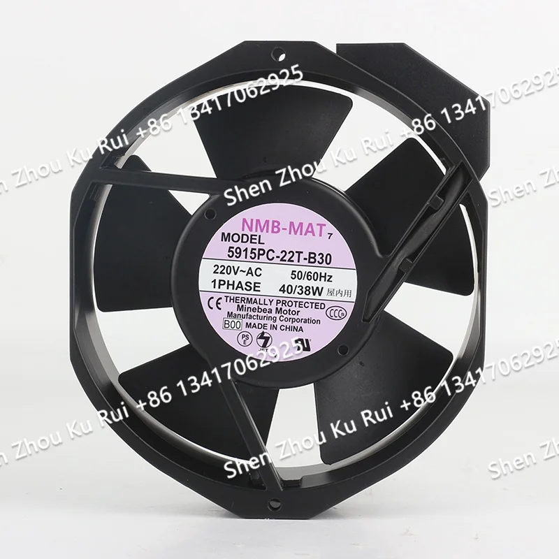 Cooling fan 5915PC-22T-B30 Original NMB 230V 200V 240V AC220V 40/38W DC EC 17238 172X150X38mm 17CM Aluminum frame cabinet Device
Cooling fan 5915PC-22T-B30 Original NMB 230V 200V 240V AC220V 40/38W DC EC 17238 172X150X38mm 17CM Aluminum frame cabinet Device
