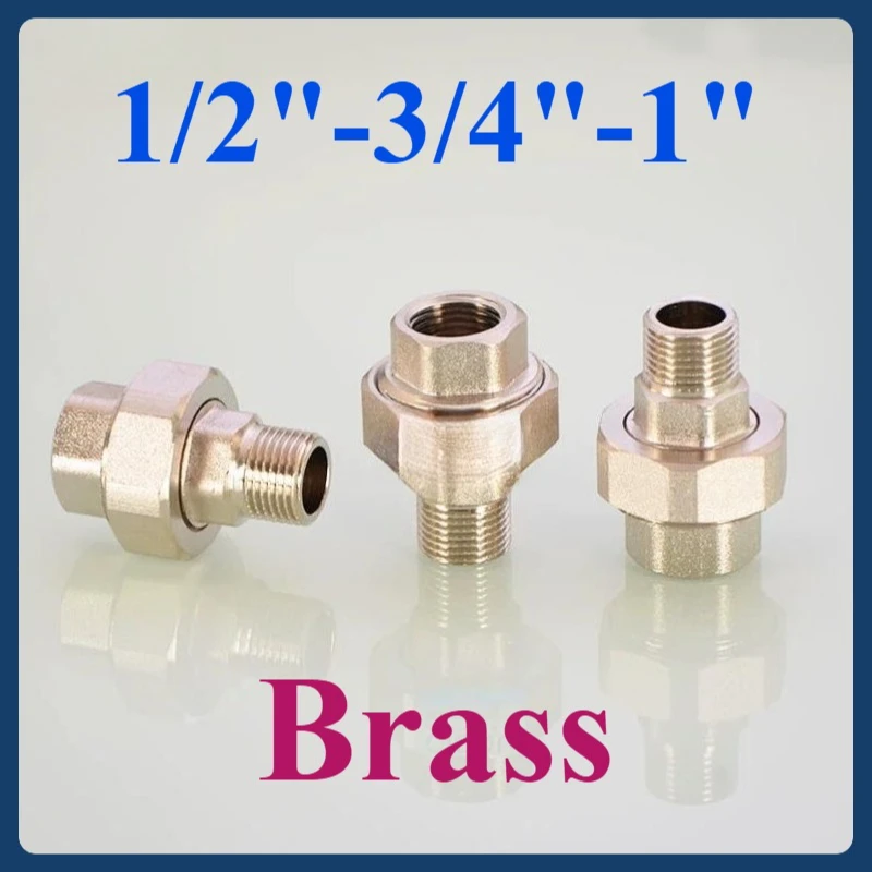 1" & 3/4" 1/2" Brass Union Connector - For Solar Water Heater Heating Pipes, Copper Plumbing Fittings
1" & 3/4" 1/2" Brass Union Connector - For Solar Water Heater Heating Pipes, Copper Plumbing Fittings
