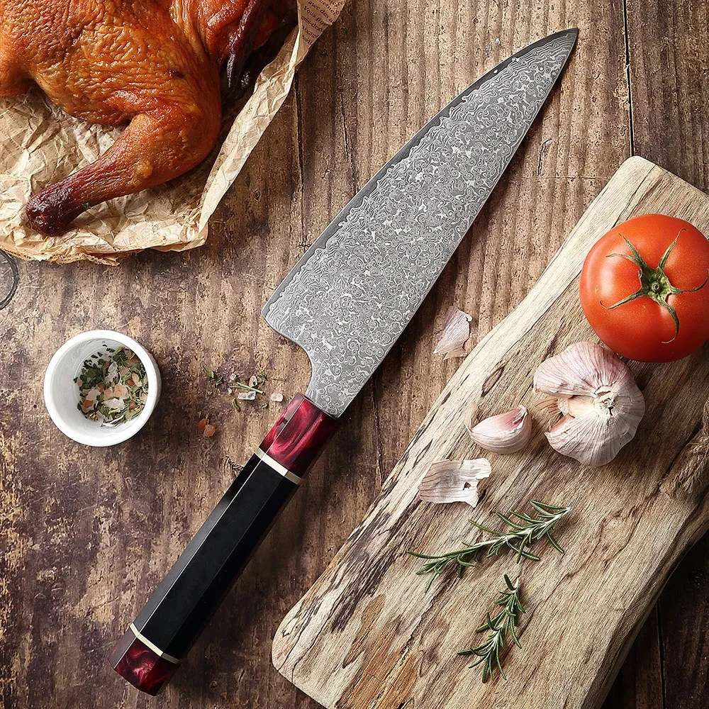 XITUO 8” Chef Knife Japanese Damascus Steel Butcher Knife Razor Sharp Edge Slicing Vegetable Cutter Multifunctional Kitchen Tool
XITUO 8” Chef Knife Japanese Damascus Steel Butcher Knife Razor Sharp Edge Slicing Vegetable Cutter Multifunctional Kitchen Tool