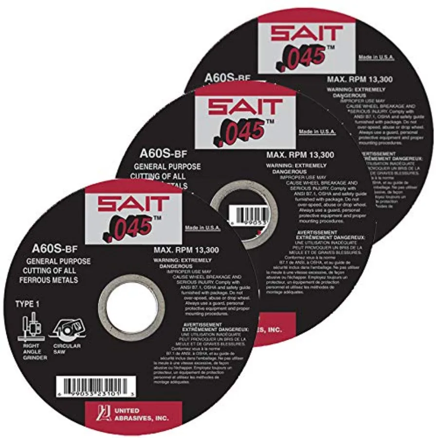 6 inch Abrasive Cut Off Wheels A60S Type 1 Grinder Cutting Wheel 7/8 inch Arbor Dark Gray Durable High-Speed Cutting for Metal
6 inch Abrasive Cut Off Wheels A60S Type 1 Grinder Cutting Wheel 7/8 inch Arbor Dark Gray Durable High-Speed Cutting for Metal
