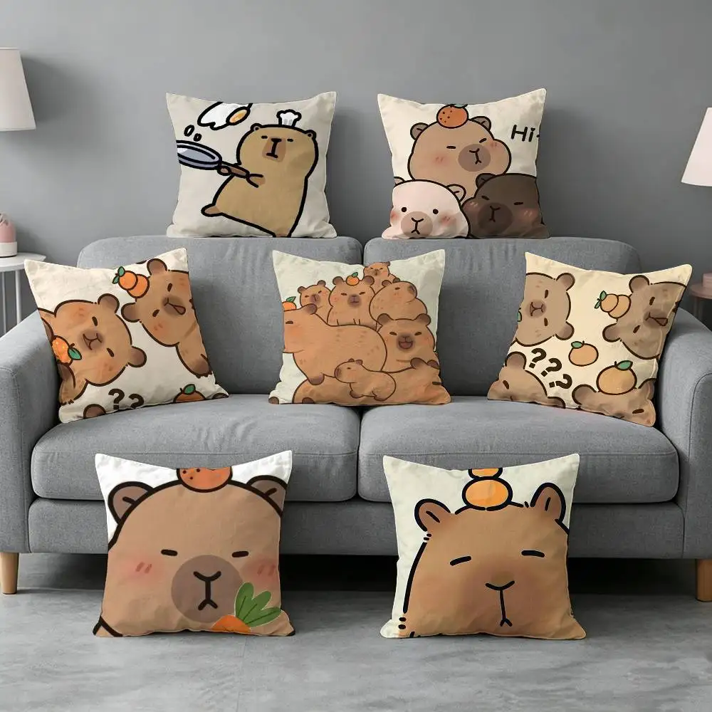 Anime-e Capybara-a Porpoise Pillow cover Soft Microfiber Pillowcase Home Sofa Decor Surprise Decorative printed.
Anime-e Capybara-a Porpoise Pillow cover Soft Microfiber Pillowcase Home Sofa Decor Surprise Decorative printed.
