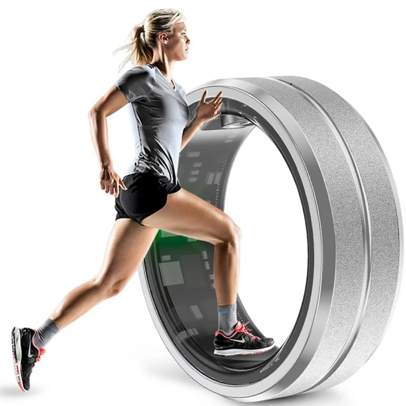 Smart Ring Military Grade Titanium Steel Shell Health Heart Rate Sleep Monitor IP68 3ATM Waterproof Bluetooth Sports Bracelet Ms
Smart Ring Military Grade Titanium Steel Shell Health Heart Rate Sleep Monitor IP68 3ATM Waterproof Bluetooth Sports Bracelet Ms