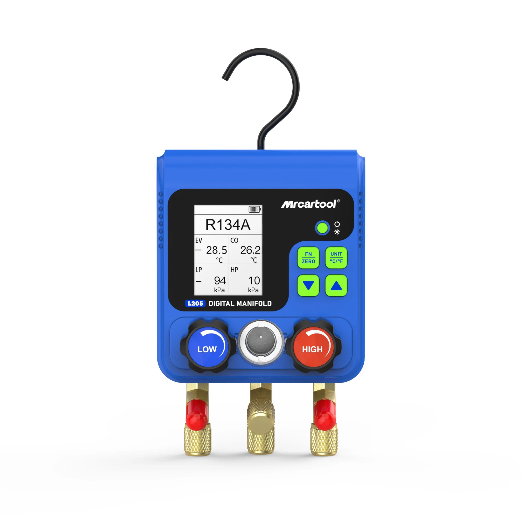 MRCARTOOL L205 Car Smart Digital Manifold Gauge R410a HVAC Vacuum Pressure Temp Tester for Auto AC Charging & Diagnosis
MRCARTOOL L205 Car Smart Digital Manifold Gauge R410a HVAC Vacuum Pressure Temp Tester for Auto AC Charging & Diagnosis