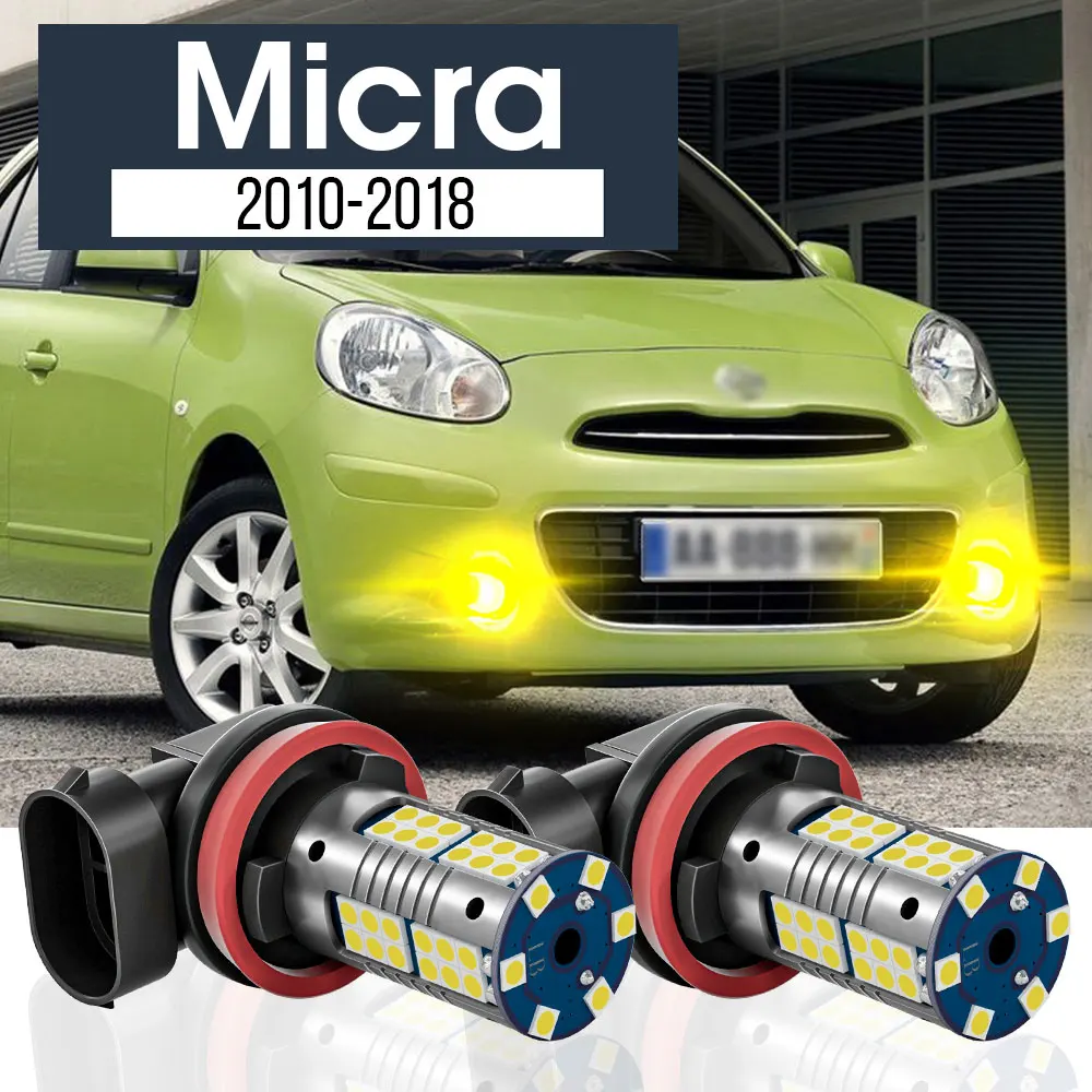 2pcs LED Fog Light Lamp Blub Canbus Accessories For Nissan Micra 2010-2018 2011 2012 2013 2014 2015 2016 2017
2pcs LED Fog Light Lamp Blub Canbus Accessories For Nissan Micra 2010-2018 2011 2012 2013 2014 2015 2016 2017