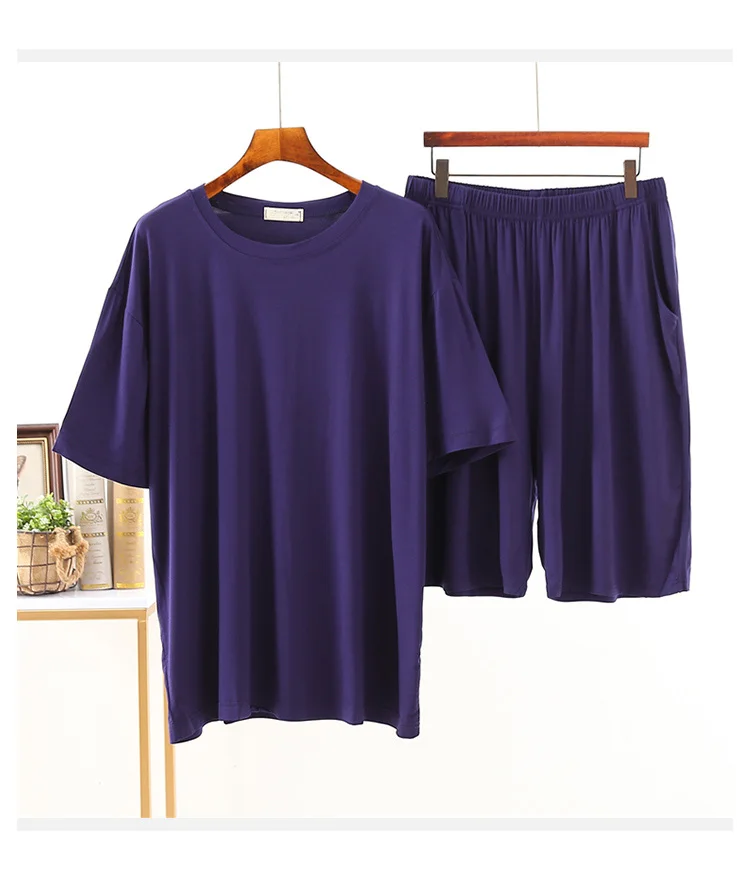 50KG spring Plus Size 8XL summer Men Modal Pajamas Sets short Sleeve and shorts homewear Soft Pajamas Sets Comfortable Pajamas
50KG spring Plus Size 8XL summer Men Modal Pajamas Sets short Sleeve and shorts homewear Soft Pajamas Sets Comfortable Pajamas