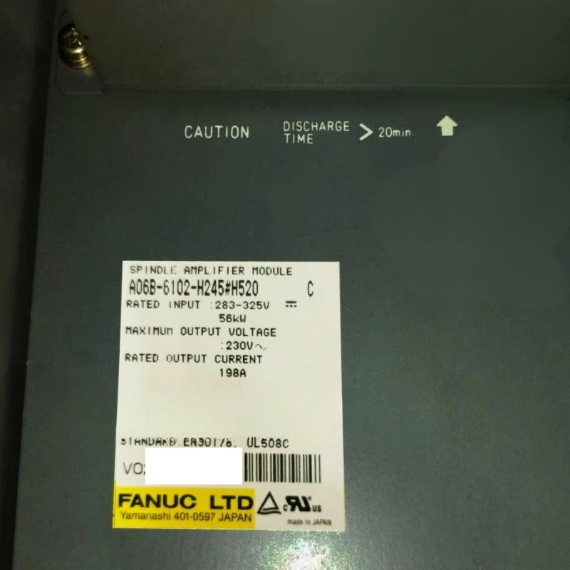 Fanuc A06B-6102-H245 # Сервопривод H520, протестирован, в наличии
Fanuc A06B-6102-H245 # Сервопривод H520, протестирован, в наличии