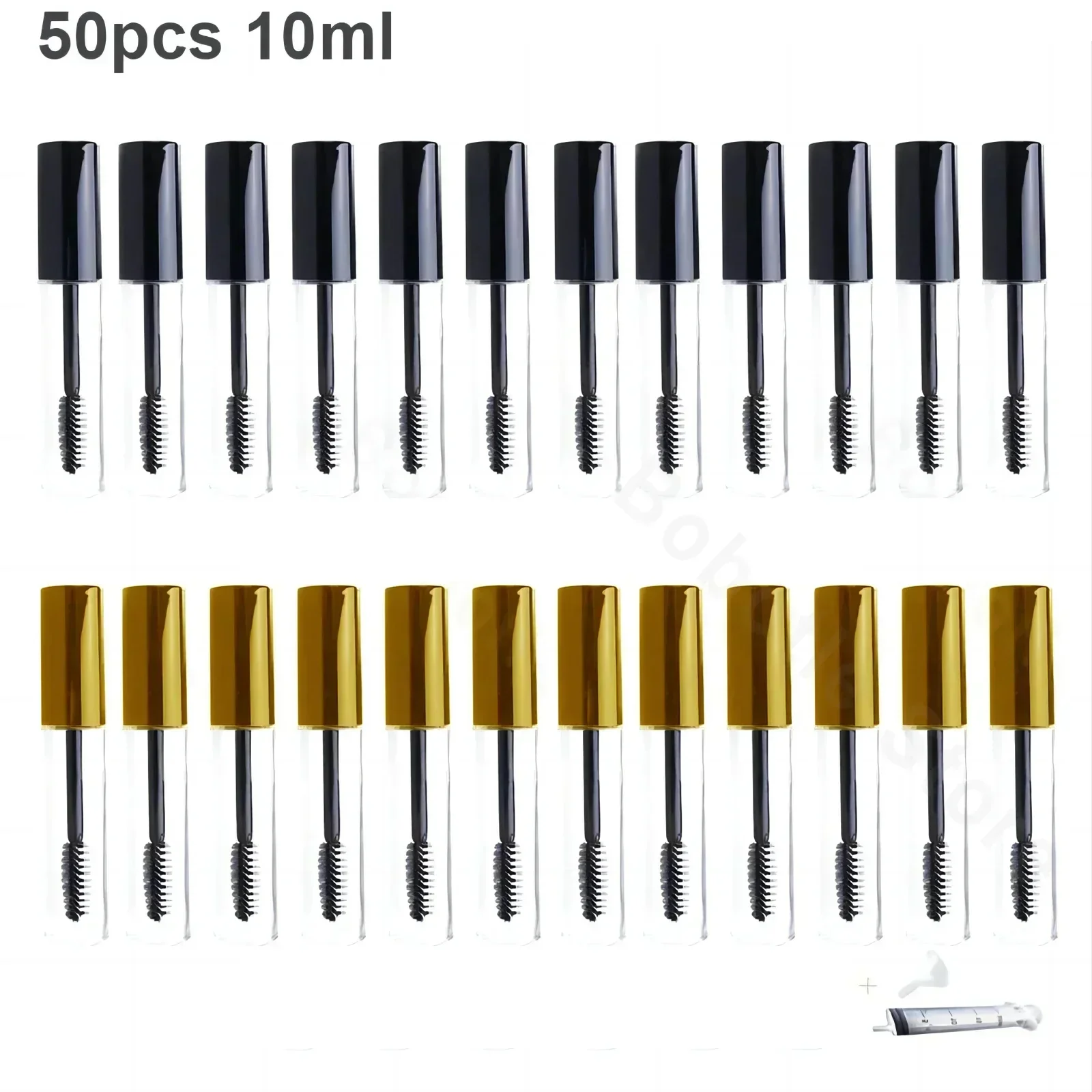 50pcs 10ml Empty Mascara Tube with Eyelash Wand Eyelash Cream Container Bottle with Funnels Transfer Pipettes Refillable Bottle
50pcs 10ml Empty Mascara Tube with Eyelash Wand Eyelash Cream Container Bottle with Funnels Transfer Pipettes Refillable Bottle