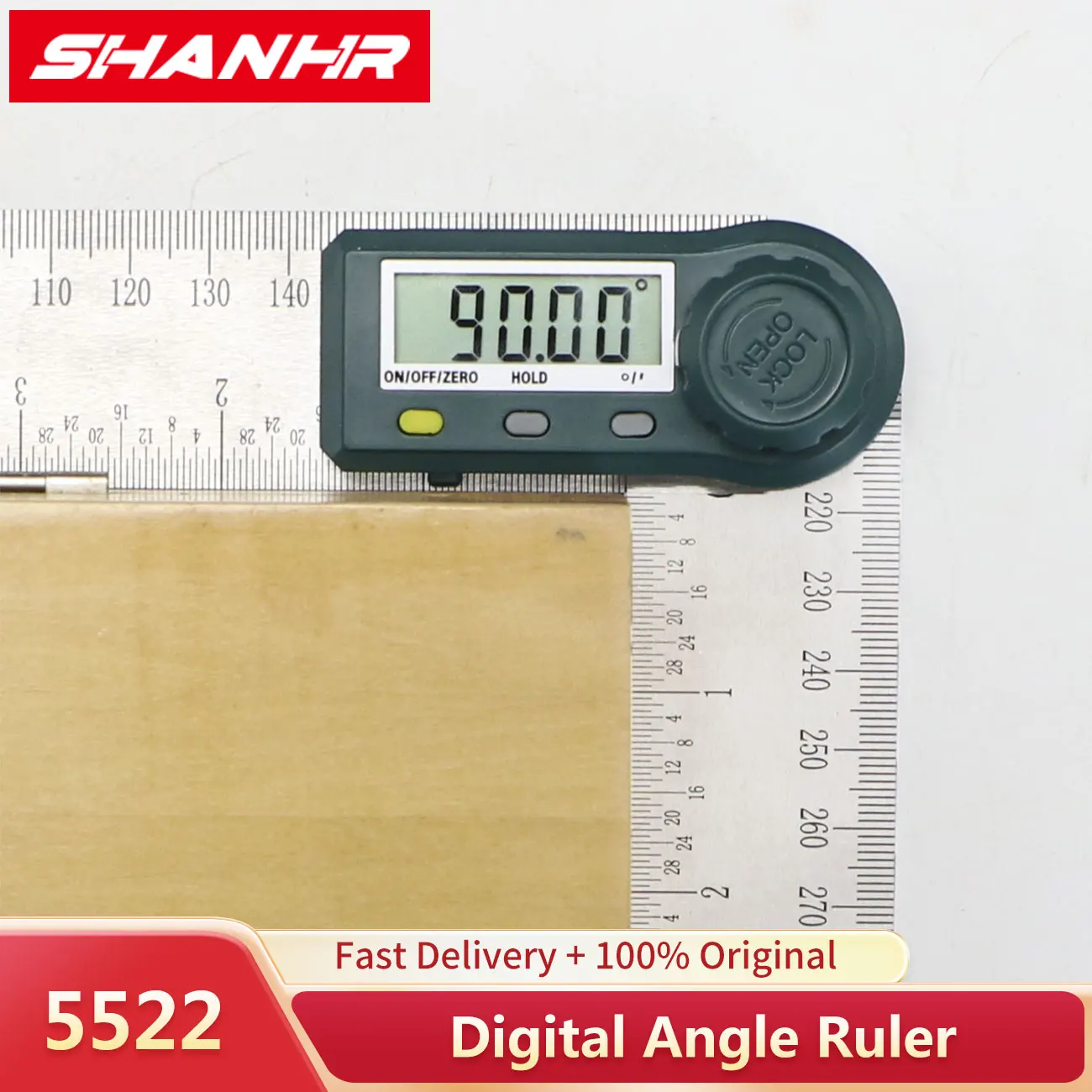 SHANHR Digital Angle Ruler Finder Protractor,Angle Finder Ruler with 7inch/200mm,Angle Measuring Tool for Carpenter Wood Working