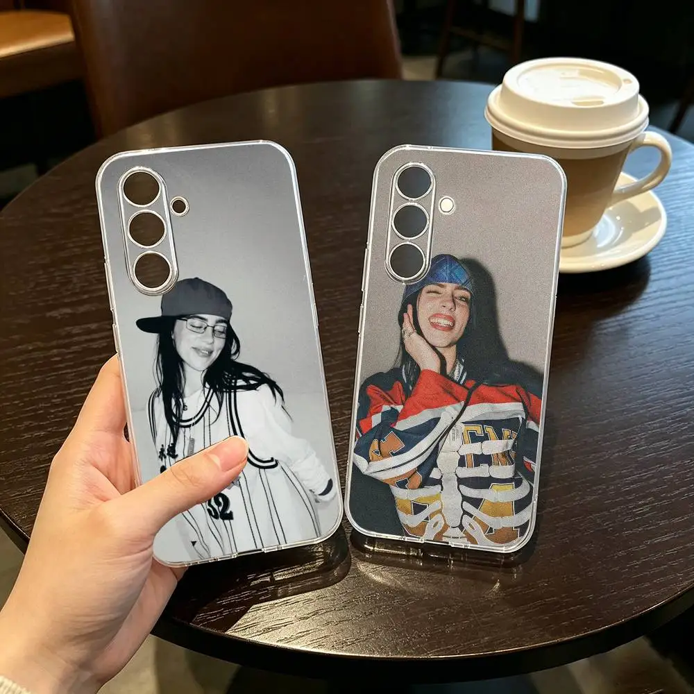 Young and powerful singer-B-Billie Eilishs Phone Case Transparent Silicone Soft For SamsungA10,12,20,21S,30,31,40,50,51,52,70,71
Young and powerful singer-B-Billie Eilishs Phone Case Transparent Silicone Soft For SamsungA10,12,20,21S,30,31,40,50,51,52,70,71