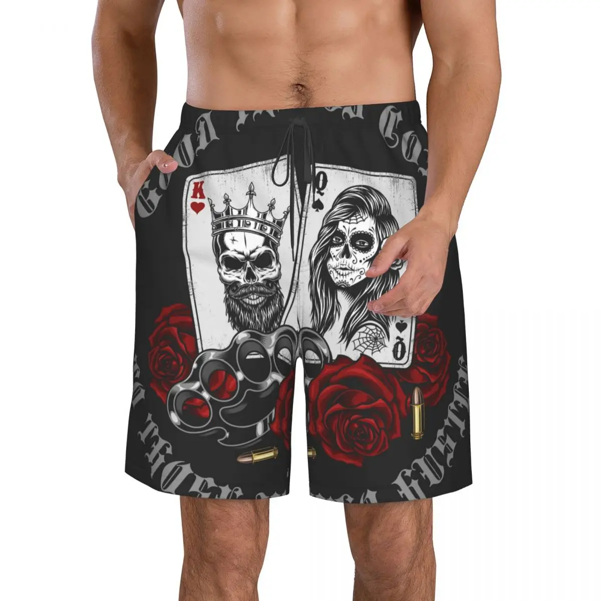 Men's Swim Trunk Gangsta With Playing Card Quick Dry Beach Shorts with Pockets Beach Pants Swimsuit
Men's Swim Trunk Gangsta With Playing Card Quick Dry Beach Shorts with Pockets Beach Pants Swimsuit