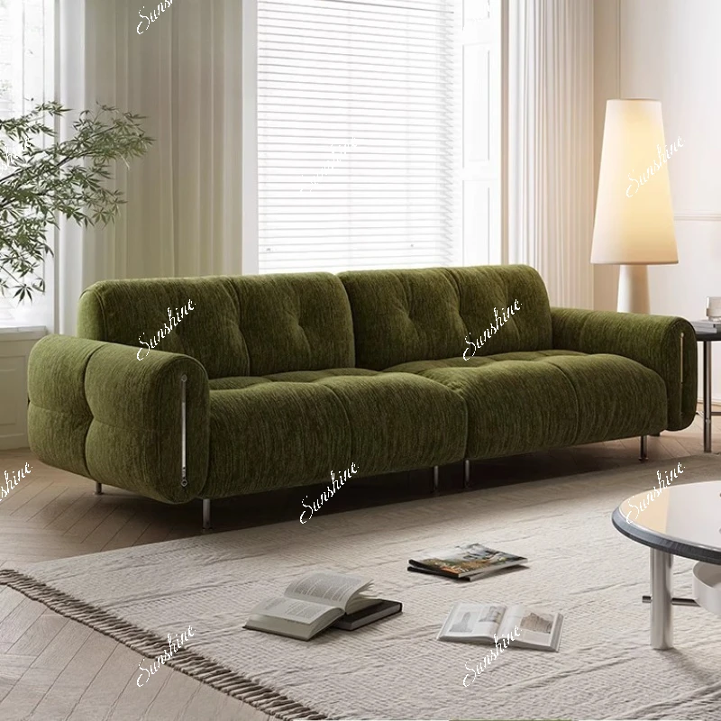 Medieval green living room small apartment high-end straight row fabric sofa
Medieval green living room small apartment high-end straight row fabric sofa