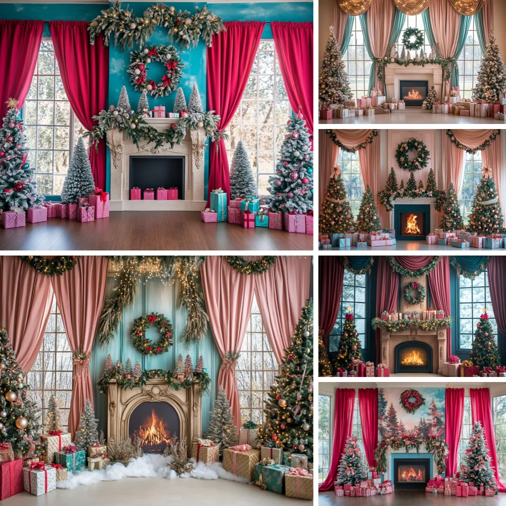 Pink Christmas Photography Backdrop Xmas Tree Fireplace Gifts Box Background Family Party Baby Shower Banner Decor Photo Studio
Pink Christmas Photography Backdrop Xmas Tree Fireplace Gifts Box Background Family Party Baby Shower Banner Decor Photo Studio