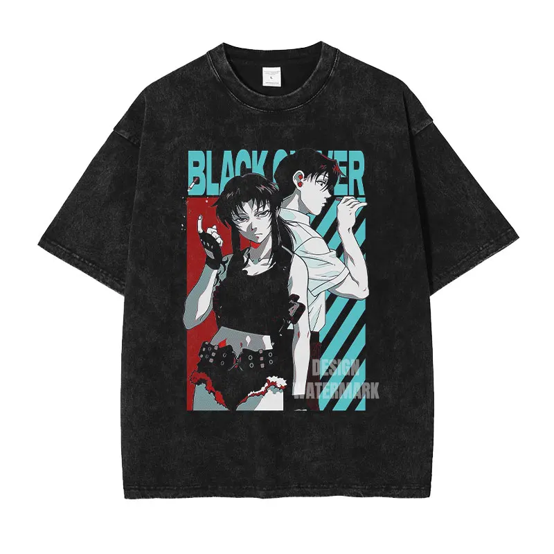 2025 Anime B-Black L-Lagoon T-shirt Oversized Vintage Washed Revy T-shirts Retro Robertas Blood Trail T Shirt Rokurou Tops Men
2025 Anime B-Black L-Lagoon T-shirt Oversized Vintage Washed Revy T-shirts Retro Robertas Blood Trail T Shirt Rokurou Tops Men