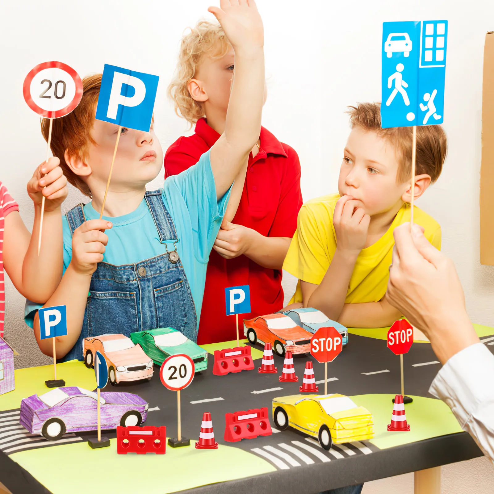 24 Pcs Mini Traffic Cones Toys Plastic Road Sign Barricade Kids Teaching Tools Traffic Signs Set Safe Non Toxic Pretend
24 Pcs Mini Traffic Cones Toys Plastic Road Sign Barricade Kids Teaching Tools Traffic Signs Set Safe Non Toxic Pretend
