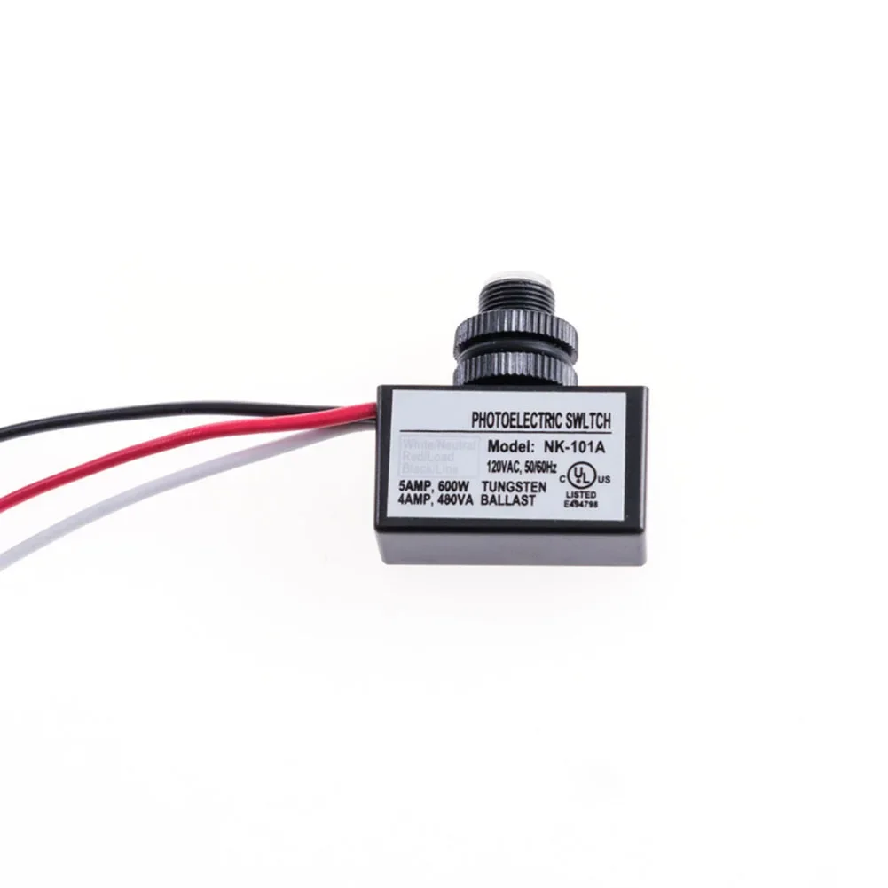 NK101A 120VAC Rated Voltage Photoelectric Switch For Outdoor Lighting Control With 35.2mm Length And 20g Weight Design
NK101A 120VAC Rated Voltage Photoelectric Switch For Outdoor Lighting Control With 35.2mm Length And 20g Weight Design