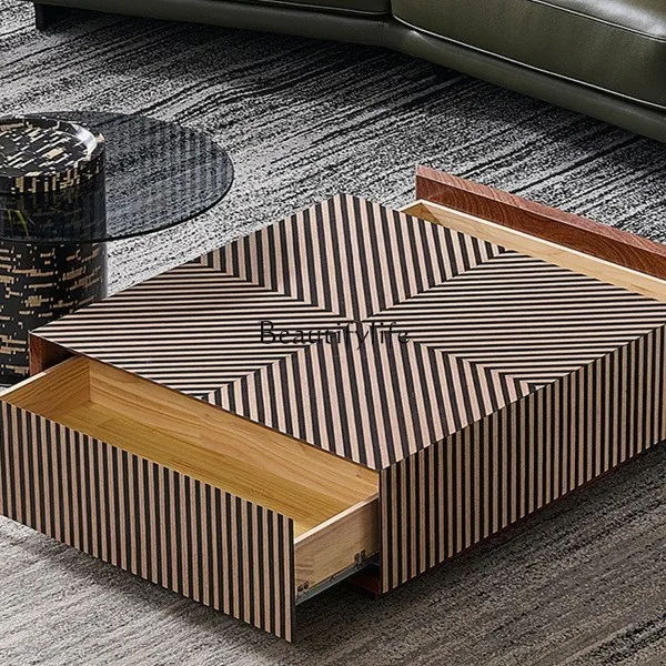 Zebra pattern square coffee table light luxury high sense modern simple living room tea table tempered
Zebra pattern square coffee table light luxury high sense modern simple living room tea table tempered