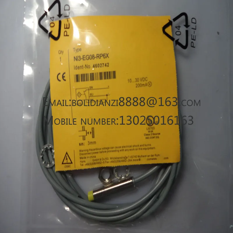 New proximity switch sensor NI3-EG08-RP6X NI3-EG08-RN6X One year warranty In stock
New proximity switch sensor NI3-EG08-RP6X NI3-EG08-RN6X One year warranty In stock