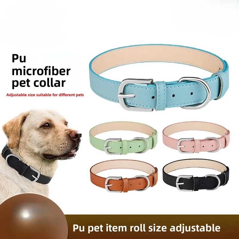 Pet Collar Adjustable PU Leather Dog Cat Scarf Anti-strangle Solid Color Collar Cat and Dog Supplies
Pet Collar Adjustable PU Leather Dog Cat Scarf Anti-strangle Solid Color Collar Cat and Dog Supplies